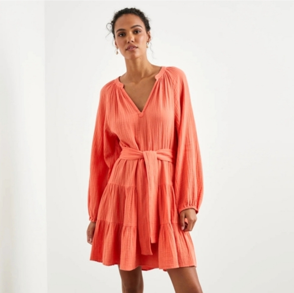 Rails Aureta Papaya Dress Size Small Organic Cotton NWOT